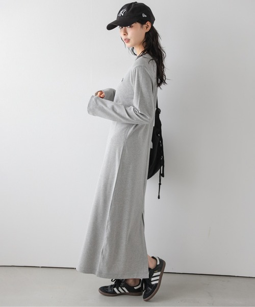La-gemme(ラジェム)の「U.S. POLO ASSN リブニットワンピース/オールシーズン着用可能/体型カバー(ワンピース・レディース・グレー/モカ/ネイビー/ブラック・L/M)」の9枚目の写真