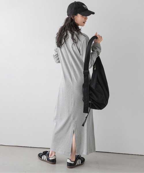 La-gemme(ラジェム)の「U.S. POLO ASSN リブニットワンピース/オールシーズン着用可能/体型カバー(ワンピース・レディース・グレー/モカ/ネイビー/ブラック・L/M)」の10枚目の写真