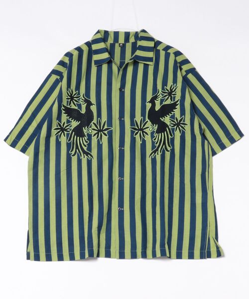 チャイハネ（チャイハネ）の「【チャイハネ】オトミラMEN'Sシャツ（シャツ/ブラウス・メンズ・イエロー/ネイビー/ピンク・FREE）」の2枚目の写真