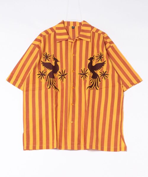 チャイハネ（チャイハネ）の「【チャイハネ】オトミラMEN'Sシャツ（シャツ/ブラウス・メンズ・イエロー/ネイビー/ピンク・FREE）」の3枚目の写真