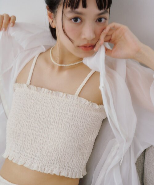 mystic 2024swim wear4SETスイムウェア アイボリー S新品 mystic（ミスティック）の「【2024 swim wear】4SETスイムウェア（水着