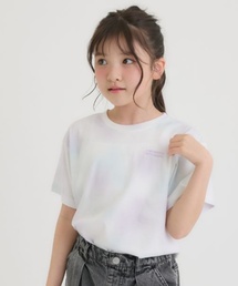 PINK-latte | 【接触冷感】タイダイ柄くまちゃんTシャツ(Tシャツ/カットソー)