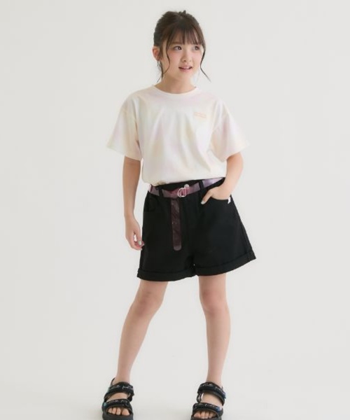 PINK-latte（ピンクラテ）の「【接触冷感】タイダイ柄くまちゃんTシャツ（Tシャツ/カットソー・キッズ・ライトグレー/ライトオレンジ系/ミント/ラベンダー・140cm/130cm/160cm/150cm/120cm）」の18枚目の写真