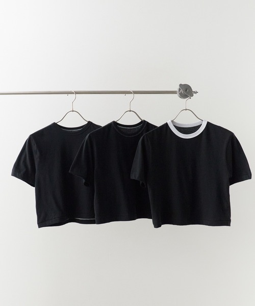 HANES(ヘインズ)の「Hanes/ヘインズ 3P シングルステッチ リバーシブル クルーネックTee 秋 秋服 2026年秋冬(Tシャツ/カットソー・レディース・ブラック/ホワイト系その他/ホワイト系その他2・S/M/L)」の3枚目の写真