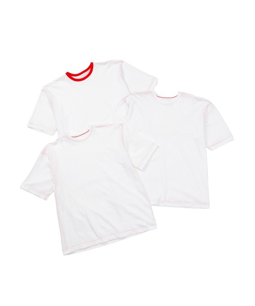HANES(ヘインズ)の「Hanes/ヘインズ 3P シングルステッチ リバーシブル クルーネックTee 秋 秋服 2026年秋冬(Tシャツ/カットソー・レディース・ブラック/ホワイト系その他/ホワイト系その他2・S/M/L)」の8枚目の写真