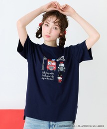 【HELLO KITTY】ハローキティ ロンドンプリント刺繍Tシャツ