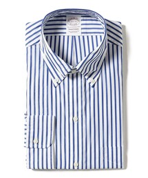 【別注】Brooks Brothers / スーピマコットン ブロード ストライプ ポロカラーシャツ