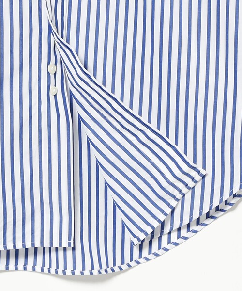 BEAMS F(ビームスエフ)の「【別注】Brooks Brothers / スーピマコットン ブロード ストライプ ポロカラーシャツ(シャツ/ブラウス・メンズ・ブルー・14.5/15 /15.5/16/16.5)」の5枚目の写真
