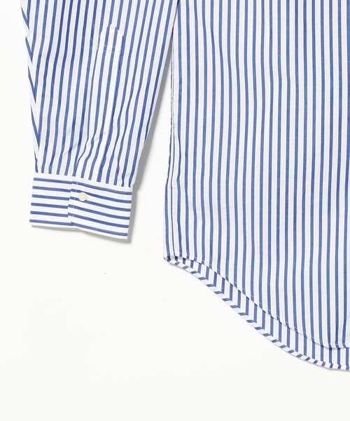 BEAMS F(ビームスエフ)の「【別注】Brooks Brothers / スーピマコットン ブロード ストライプ ポロカラーシャツ(シャツ/ブラウス・メンズ・ブルー・14.5/15 /15.5/16/16.5)」の6枚目の写真
