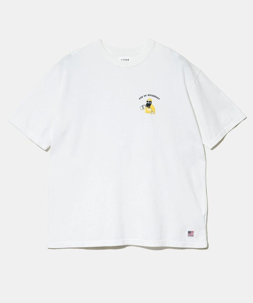 go slow caravan(ゴースローキャラバン)の「modem design/モデムデザイン USATee -BEERおじさん-(Tシャツ/カットソー・メンズ・ブラック/ホワイト・X-LARGE/LARGE/MEDIUM)」の2枚目の写真