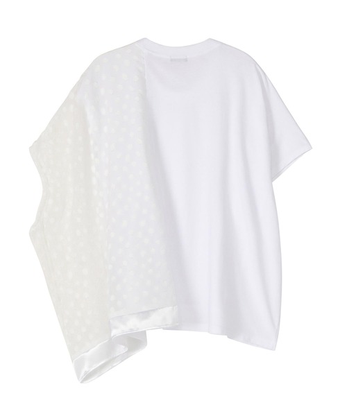 ZUCCa(ズッカ)の「CUT JACQUARD DOCKING / Tシャツ(Tシャツ/カットソー・レディース・ネイビー・M size)」の9枚目の写真