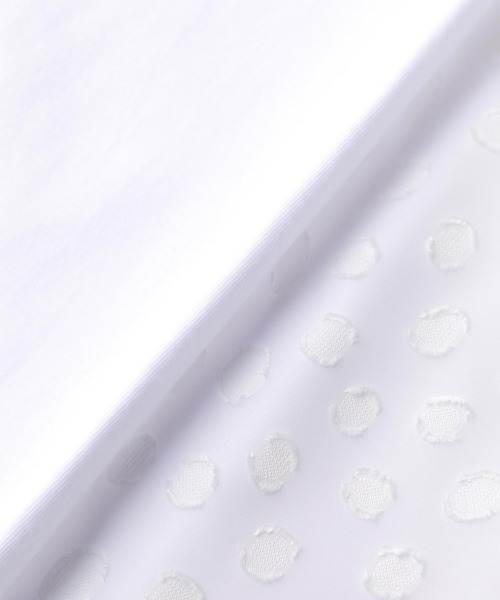 ZUCCa(ズッカ)の「CUT JACQUARD DOCKING / Tシャツ(Tシャツ/カットソー・レディース・ネイビー・M size)」の10枚目の写真