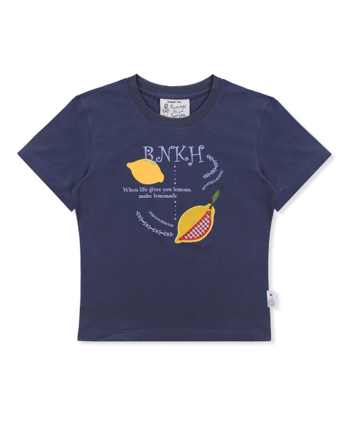 RuNaKi'Hu'(ルナキフ)の「WXT074 キイロノヒチェックアプリケTシャツ (NAVY)(Tシャツ/カットソー・レディース・その他・1/2)」の4枚目の写真