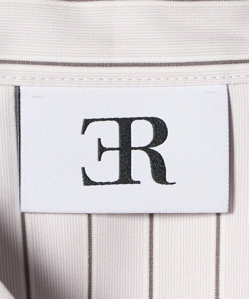 ER（イーアール）の「＜ER＞コットン ストライプシャツ 2（シャツ/ブラウス・レディース・ベージュ/ライトピンク・FREE）」の11枚目の写真