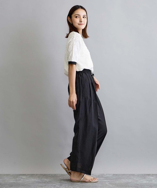 NICOLE white（ニコルホワイト）の「レースTシャツ（Tシャツ/カットソー・レディース・ブラック/オフホワイト・FREE）」の15枚目の写真