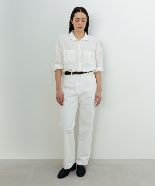 BLANKROOM HER(ブランクルームウーマン)の「アフターコットンパンツ_ホワイト(その他パンツ・レディース・その他・0/1/2)」の4枚目の写真