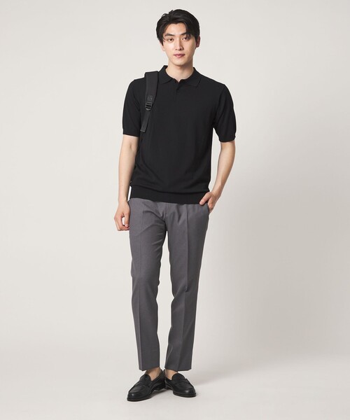 A DAY IN THE LIFE UNITED ARROWS(アデイインザライフユナイテッドアローズ)の「ハイゲージ テンジク ポロシャツ-ウォッシャブル-<A DAY IN THE LIFE>(ポロシャツ・メンズ・ブラック/ネイビー/ダークブラウン・XL/M/L)」の5枚目の写真