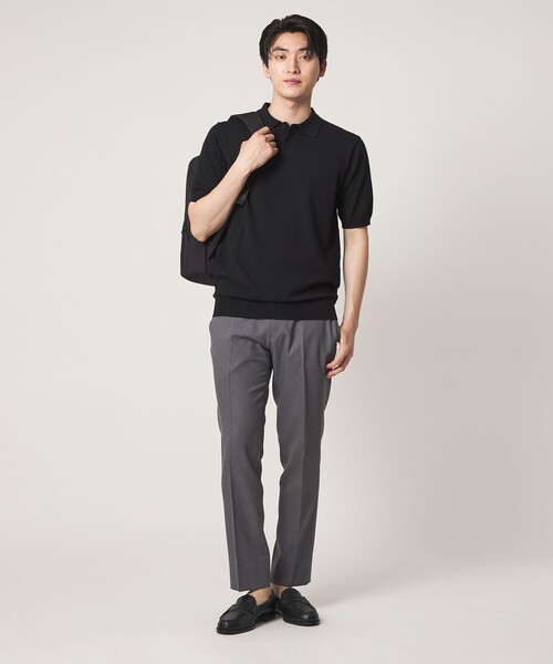 A DAY IN THE LIFE UNITED ARROWS(アデイインザライフユナイテッドアローズ)の「ハイゲージ テンジク ポロシャツ-ウォッシャブル-<A DAY IN THE LIFE>(ポロシャツ・メンズ・ブラック/ネイビー/ダークブラウン・XL/M/L)」の6枚目の写真