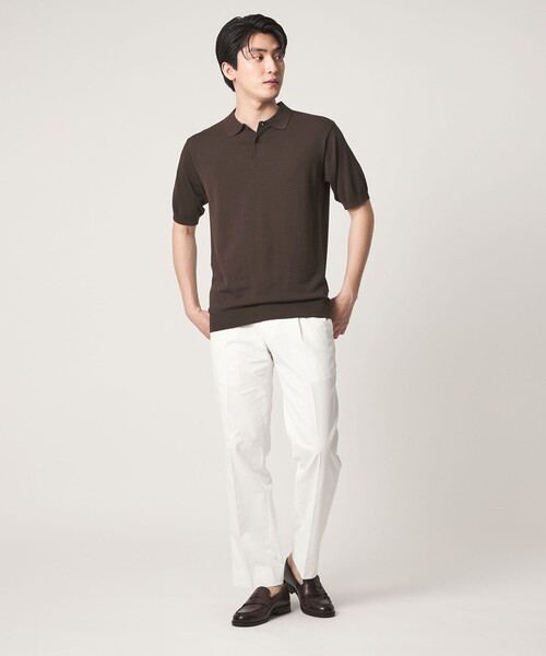 A DAY IN THE LIFE UNITED ARROWS(アデイインザライフユナイテッドアローズ)の「ハイゲージ テンジク ポロシャツ-ウォッシャブル-<A DAY IN THE LIFE>(ポロシャツ・メンズ・ブラック/ネイビー/ダークブラウン・XL/M/L)」の8枚目の写真
