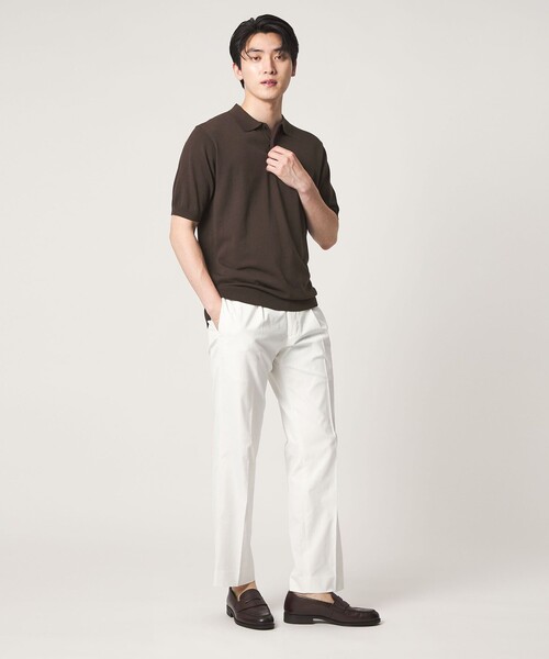 A DAY IN THE LIFE UNITED ARROWS(アデイインザライフユナイテッドアローズ)の「ハイゲージ テンジク ポロシャツ-ウォッシャブル-<A DAY IN THE LIFE>(ポロシャツ・メンズ・ブラック/ネイビー/ダークブラウン・XL/M/L)」の9枚目の写真