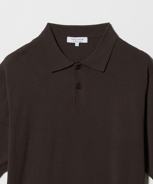 A DAY IN THE LIFE UNITED ARROWS(アデイインザライフユナイテッドアローズ)の「ハイゲージ テンジク ポロシャツ-ウォッシャブル-<A DAY IN THE LIFE>(ポロシャツ・メンズ・ブラック/ネイビー/ダークブラウン・XL/M/L)」の18枚目の写真
