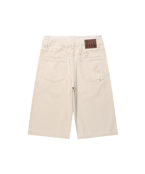 KICHUL(キチョル)の「Double Waist Bermuda Cotton Pants (Beige)(その他パンツ・レディース・その他・LARGE/MEDIUM/SMALL)」の2枚目の写真