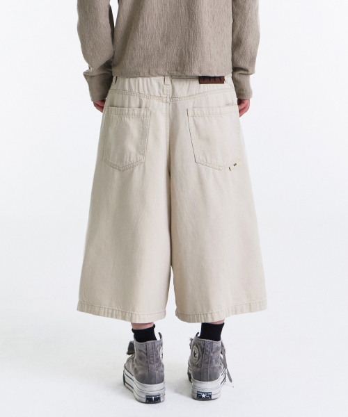 KICHUL(キチョル)の「Double Waist Bermuda Cotton Pants (Beige)(その他パンツ・レディース・その他・LARGE/MEDIUM/SMALL)」の5枚目の写真