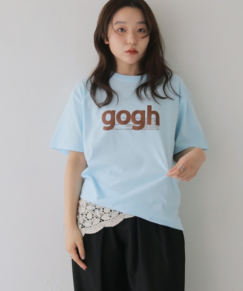 cheriella(シェリエラ)の「【cheriella】ゴッホロゴプリントTシャツ GOGH LOGO PRINT T-SHIRT(Tシャツ/カットソー・レディース・ブラウン/アイボリー/ホワイト/ライトブルー・LARGE/MEDIUM/SMALL)」の21枚目の写真