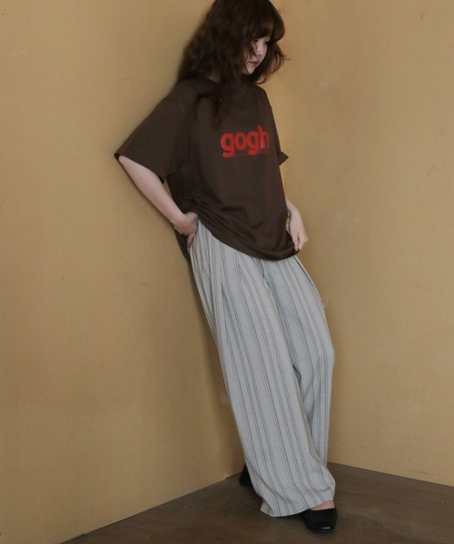 cheriella(シェリエラ)の「【cheriella】ゴッホロゴプリントTシャツ GOGH LOGO PRINT T-SHIRT(Tシャツ/カットソー・レディース・ブラウン/アイボリー/ホワイト/ライトブルー・LARGE/MEDIUM/SMALL)」の19枚目の写真