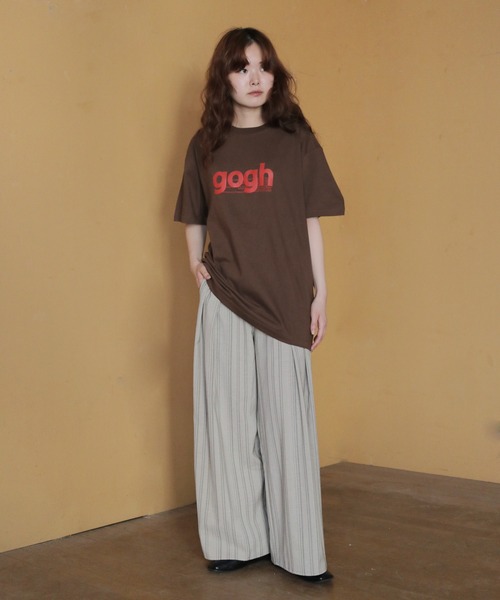 cheriella（シェリエラ）の「【cheriella】ゴッホロゴプリントTシャツ　GOGH LOGO PRINT T-SHIRT（Tシャツ/カットソー・レディース・ブラウン/アイボリー/ホワイト/ライトブルー・LARGE/MEDIUM/SMALL）」の20枚目の写真