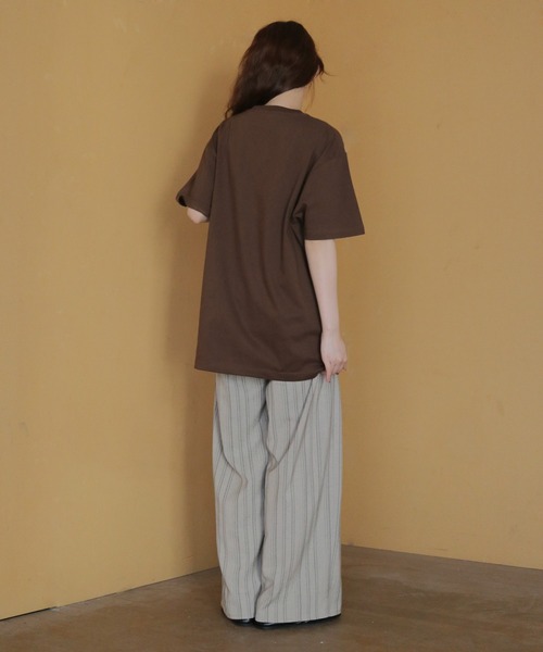 cheriella（シェリエラ）の「【cheriella】ゴッホロゴプリントTシャツ　GOGH LOGO PRINT T-SHIRT（Tシャツ/カットソー・レディース・ブラウン/アイボリー/ホワイト/ライトブルー・LARGE/MEDIUM/SMALL）」の22枚目の写真