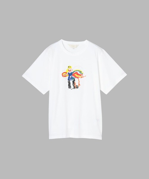 To b. by agnes b.(トゥービーバイアニエスベー)の「Fairy T オーガニックコットン 半袖 アーティストTシャツ(Tシャツ/カットソー・レディース・ホワイト・FREE)」の2枚目の写真