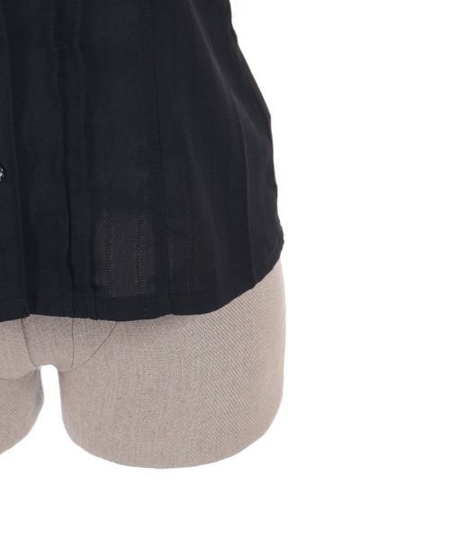 axes femme POETIQUE（アクシーズファムポエティック）の「金ボタン付きチョーカー風ＢＬ（シャツ/ブラウス・レディース・ホワイト/レッド/ブラック・MEDIUM）」の20枚目の写真