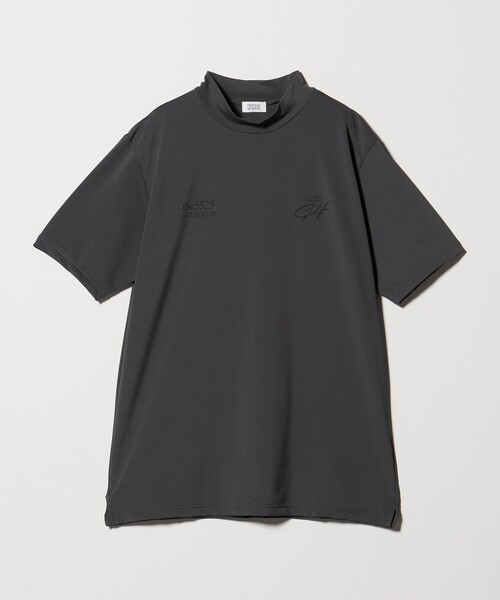 5525golf(ゴーゴーニーゴーゴルフ)の「【別注】<5525 for UNITED ARROWS GOLF>モックネック シャツ(Tシャツ/カットソー・メンズ・ダークグレー/ネイビー・L/M/S)」の2枚目の写真