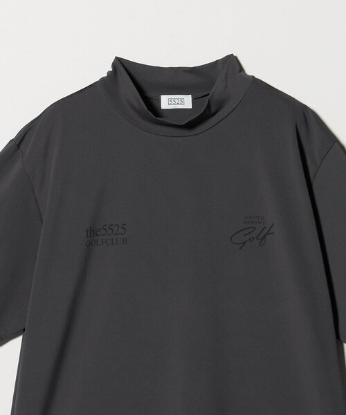 5525golf(ゴーゴーニーゴーゴルフ)の「【別注】<5525 for UNITED ARROWS GOLF>モックネック シャツ(Tシャツ/カットソー・メンズ・ダークグレー/ネイビー・L/M/S)」の4枚目の写真
