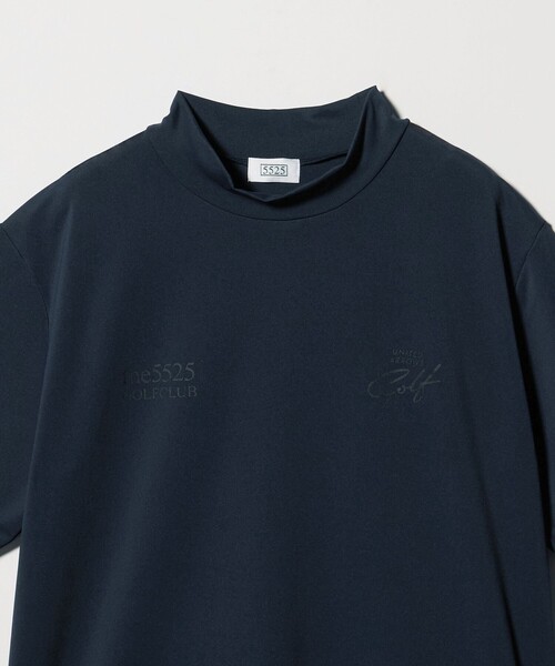 5525golf(ゴーゴーニーゴーゴルフ)の「【別注】<5525 for UNITED ARROWS GOLF>モックネック シャツ(Tシャツ/カットソー・メンズ・ダークグレー/ネイビー・L/M/S)」の11枚目の写真