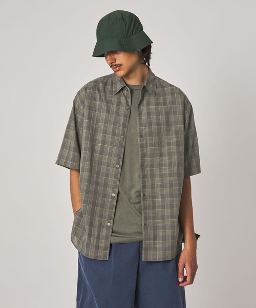 Steven Alan(スティーブンアラン)の「<Steven Alan> スラブ チェック レギュラーカラー ショートスリーブ シャツ(シャツ/ブラウス・メンズ・ダークグレー/オリーブ・XL/L/M/S)」の10枚目の写真