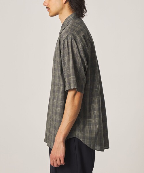 Steven Alan(スティーブンアラン)の「<Steven Alan> スラブ チェック レギュラーカラー ショートスリーブ シャツ(シャツ/ブラウス・メンズ・ダークグレー/オリーブ・XL/L/M/S)」の14枚目の写真