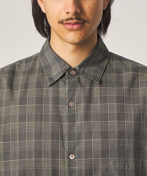 Steven Alan(スティーブンアラン)の「<Steven Alan> スラブ チェック レギュラーカラー ショートスリーブ シャツ(シャツ/ブラウス・メンズ・ダークグレー/オリーブ・XL/L/M/S)」の16枚目の写真