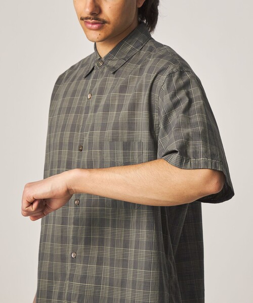 Steven Alan(スティーブンアラン)の「<Steven Alan> スラブ チェック レギュラーカラー ショートスリーブ シャツ(シャツ/ブラウス・メンズ・ダークグレー/オリーブ・XL/L/M/S)」の17枚目の写真