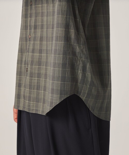Steven Alan(スティーブンアラン)の「<Steven Alan> スラブ チェック レギュラーカラー ショートスリーブ シャツ(シャツ/ブラウス・メンズ・ダークグレー/オリーブ・XL/L/M/S)」の18枚目の写真