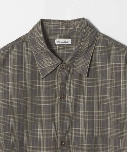 Steven Alan(スティーブンアラン)の「<Steven Alan> スラブ チェック レギュラーカラー ショートスリーブ シャツ(シャツ/ブラウス・メンズ・ダークグレー/オリーブ・XL/L/M/S)」の22枚目の写真