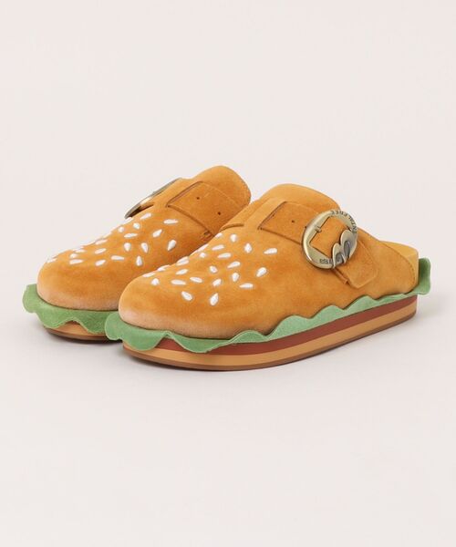 OLD ORDER(オールドオーダー)の「OLD ORDER/オールドオーダー/BBiMp×MENTAL Burger Slippers(スリッポン・レディース・キャメル・40/36/37/38)」の12枚目の写真