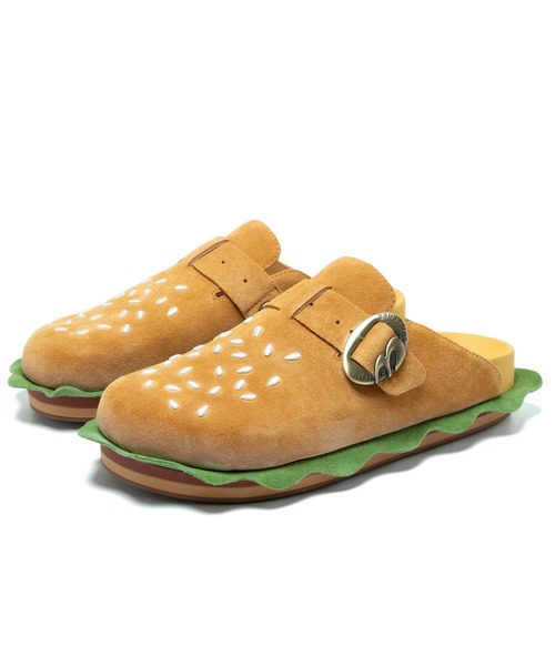 OLD ORDER(オールドオーダー)の「OLD ORDER/オールドオーダー/BBiMp×MENTAL Burger Slippers(スリッポン・レディース・キャメル・40/36/37/38)」の9枚目の写真