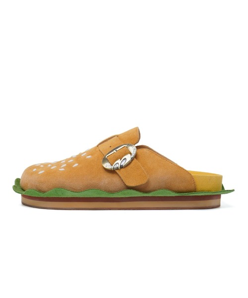 OLD ORDER(オールドオーダー)の「OLD ORDER/オールドオーダー/BBiMp×MENTAL Burger Slippers(スリッポン・レディース・キャメル・40/36/37/38)」の2枚目の写真