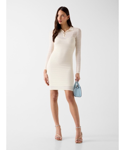 Guess(ゲス)の「MELISSA Polo Sweater Dress ワンピース ドレス(ワンピース・レディース・ライトブルー/ホワイト・LARGE/SMALL/X-SMALL/MEDIUM)」の9枚目の写真