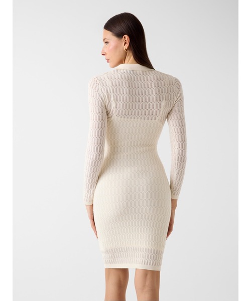 Guess(ゲス)の「MELISSA Polo Sweater Dress ワンピース ドレス(ワンピース・レディース・ライトブルー/ホワイト・LARGE/SMALL/X-SMALL/MEDIUM)」の7枚目の写真