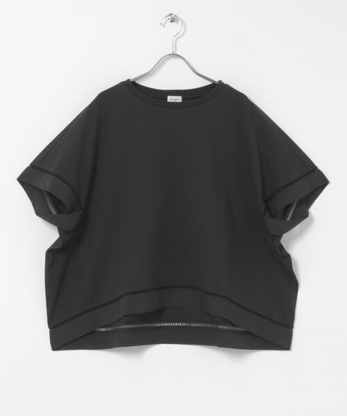 URBAN RESEARCH DOORS(アーバンリサーチドアーズ)の「ハシゴレースドッキングプルオーバー(Tシャツ/カットソー・レディース・ブラック/キャメル・FREE)」の20枚目の写真
