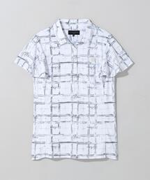 【St ANDREWS】チェックプリント半袖シャツ (WOMENS)