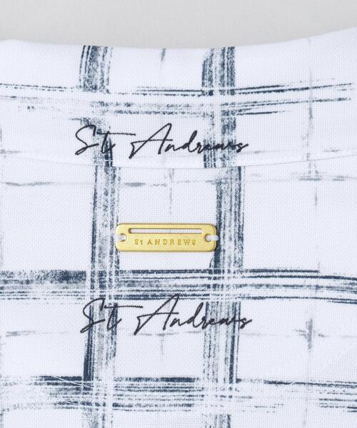 St ANDREWS(セントアンドリュース)の「【St ANDREWS】チェックプリント半袖シャツ (WOMENS)(ポロシャツ・レディース・グリーン/ホワイト/グレー・M/S/L)」の8枚目の写真